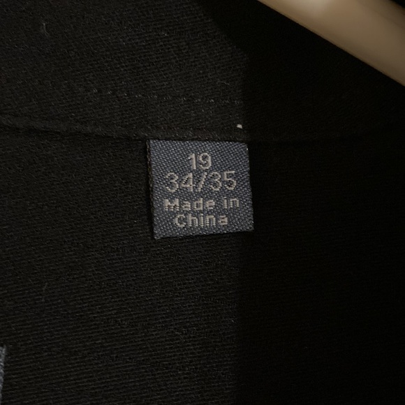 Perry Ellis Portfolio Black Button Down Long Sleeve Shirt - Picture 3 of 5